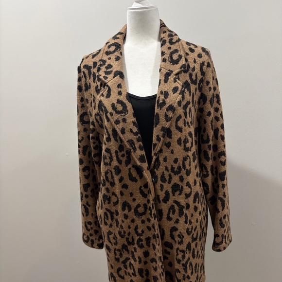 Rachel Zoe Tan Leopard Teddy Jacket - Picture 3 of 6